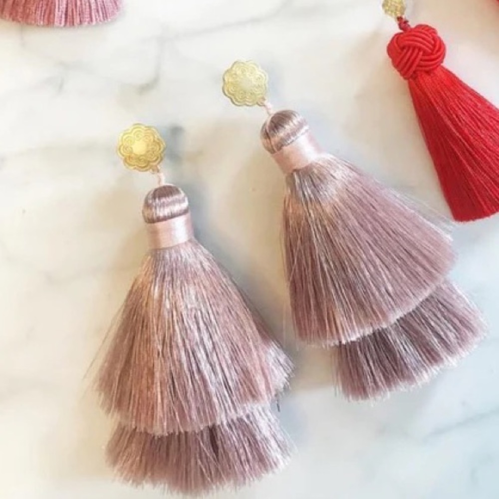 Hart Hagerty x Katie Jane Hughes Double Tassel Earrings
